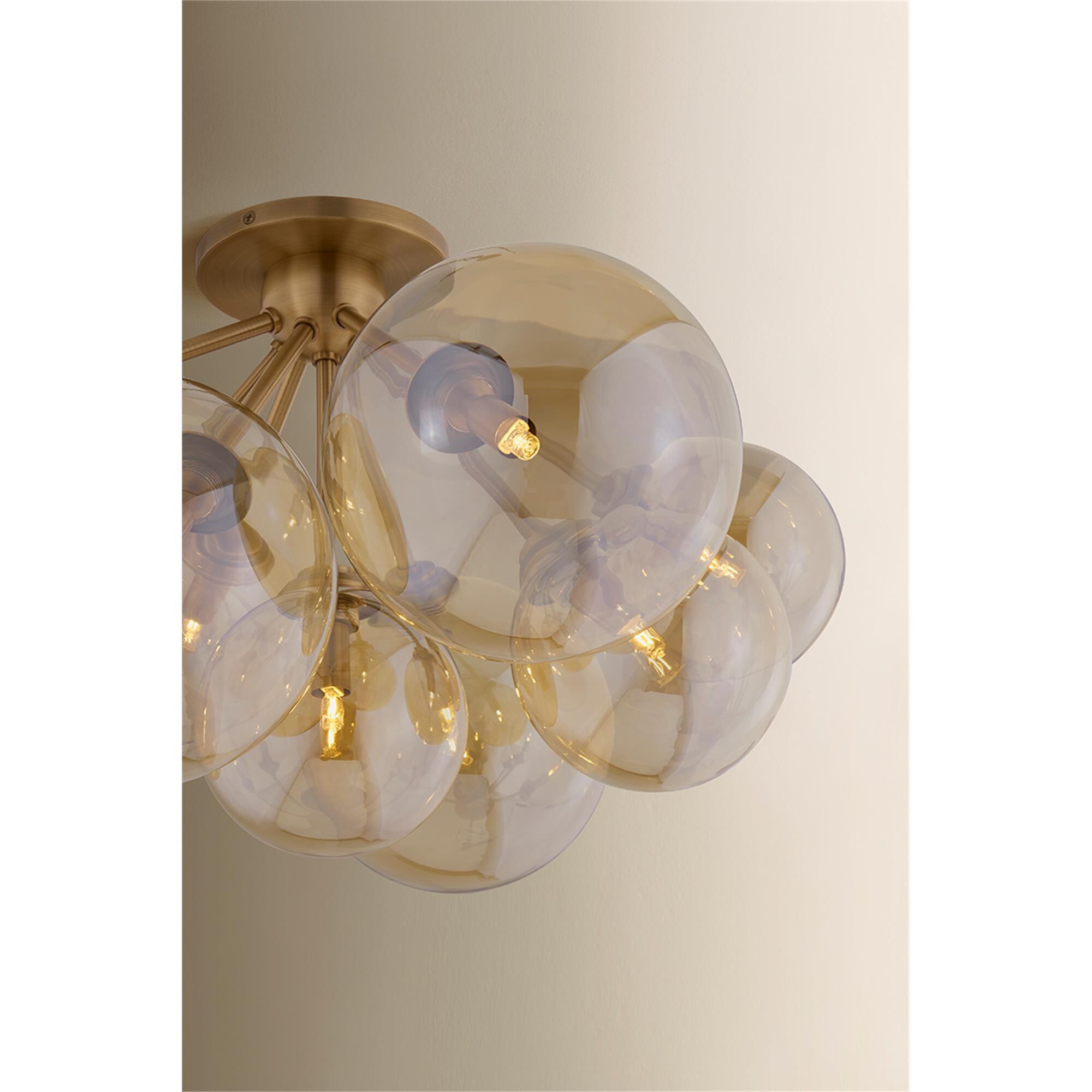 Santee 28 Inch Semi Flush Mount,